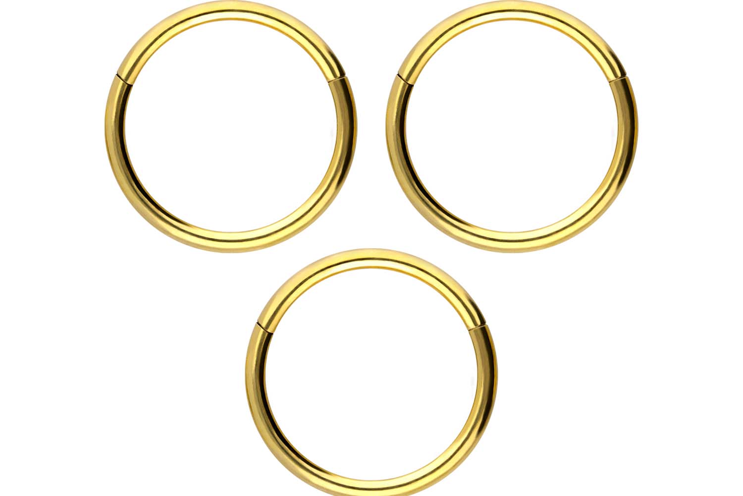 SET Chirurgenstahl Segmentring Clicker Piercing